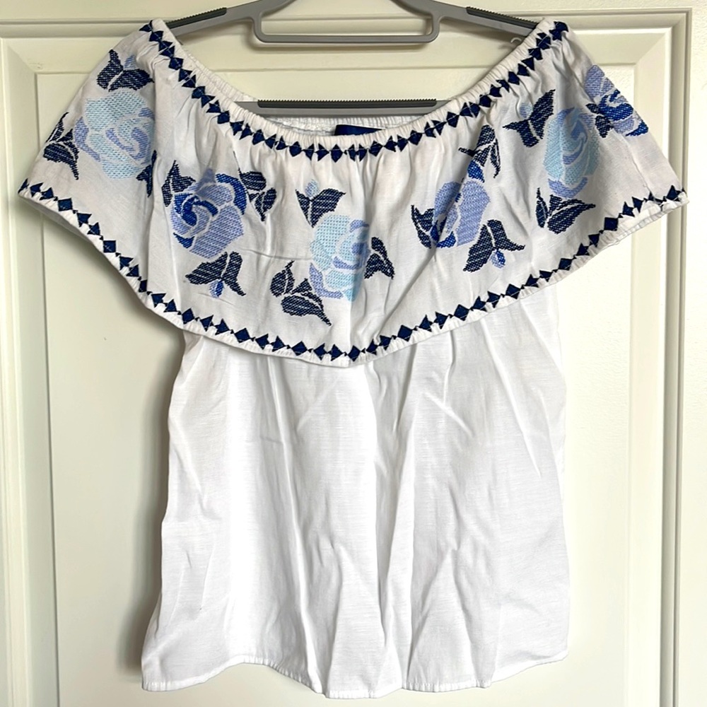 Off The Shoulder Stitched Top